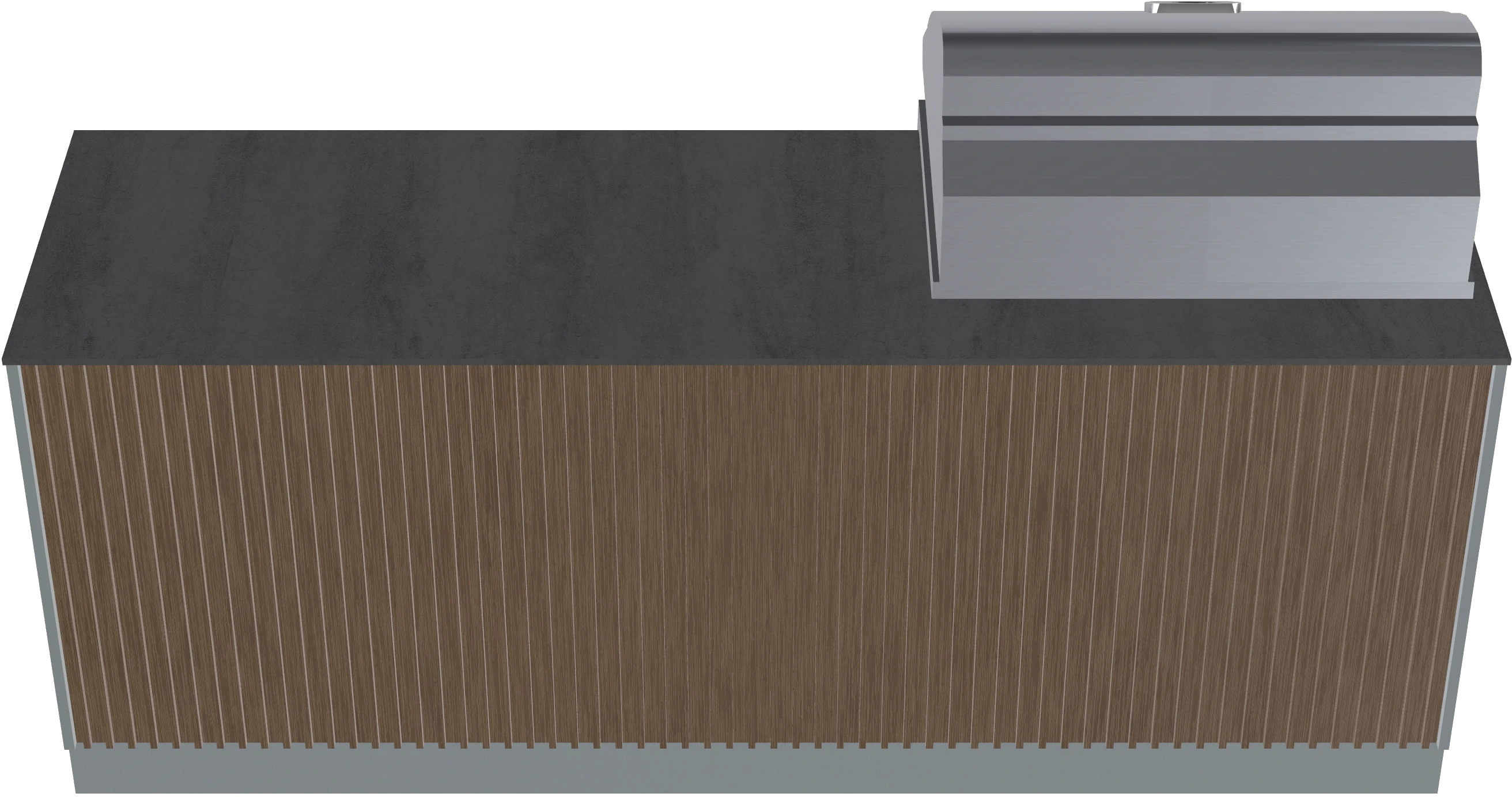 7.5 ft Linear Modular Outdoor Kitchen Island with Grill - view 3