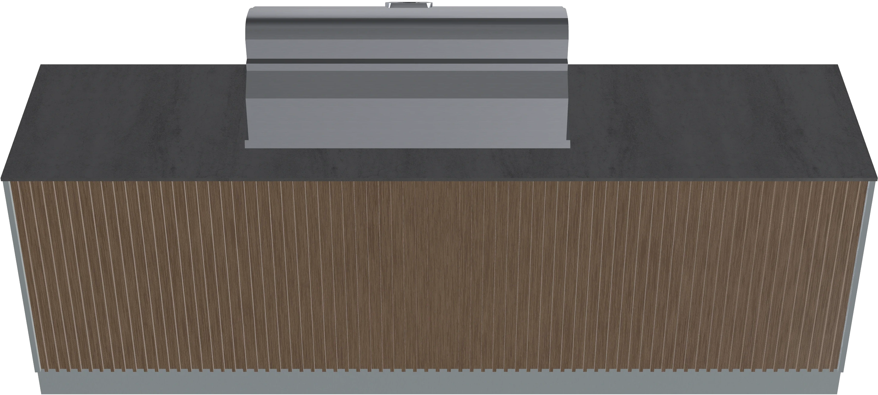 8.9 ft Linear Modular Outdoor Kitchen Island with Grill - view 3